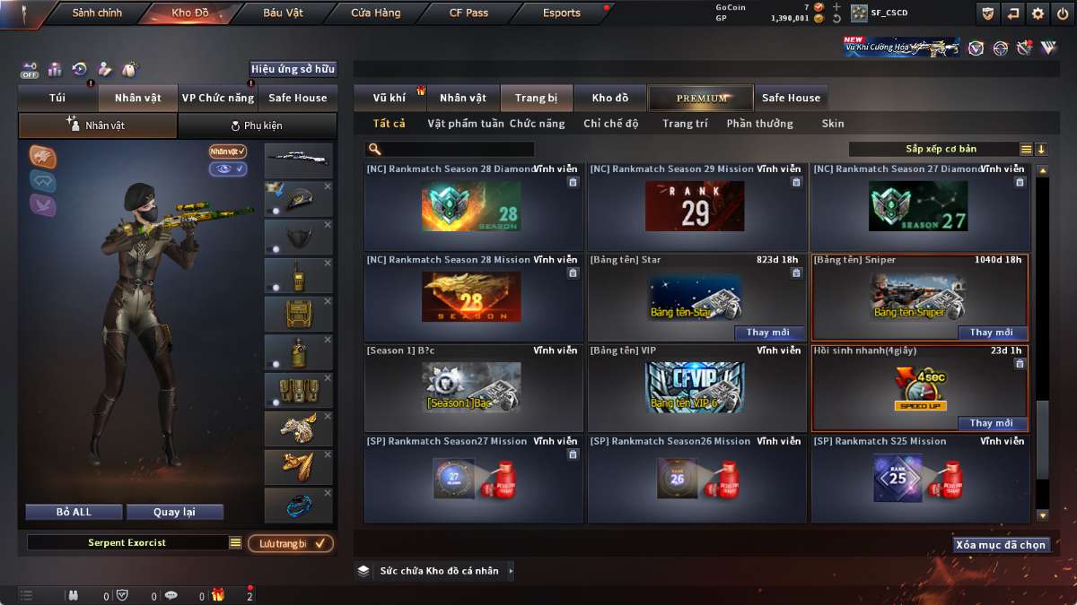 shop acc cf uy tin gia re